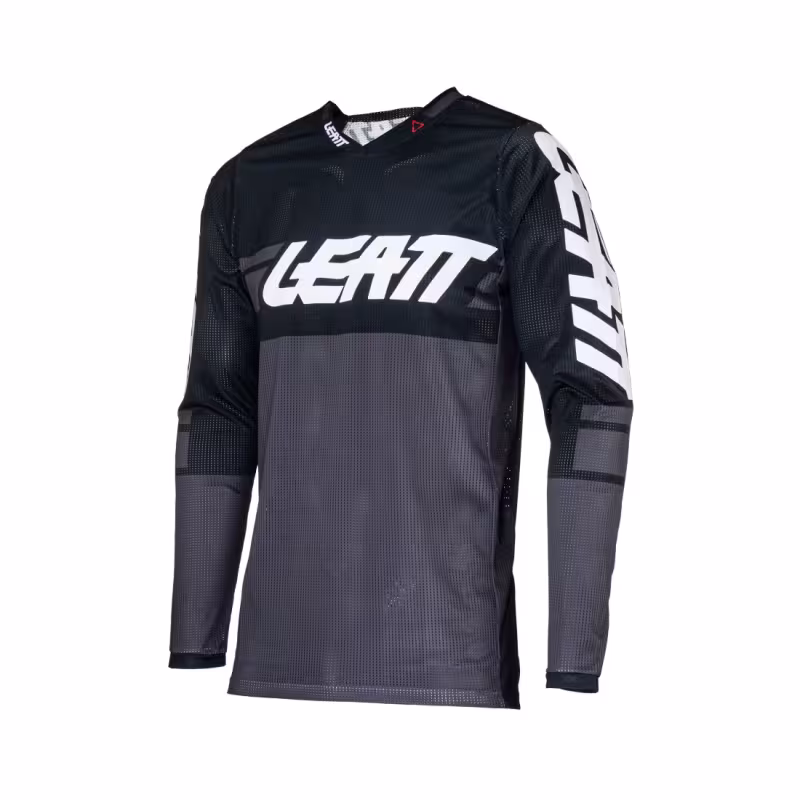 Джерси мужское Leatt Moto 4.5 X-Flow Jersey Black, полиэстер, черный, размер XL