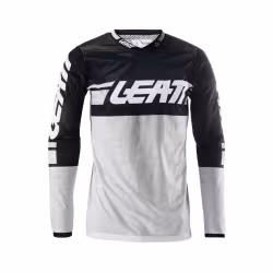 Джерси мужское Leatt Moto 4.5 X-Flow Jersey White, полиэстер, белый/черный, размер XL