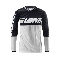 Джерси мужское Leatt Moto 4.5 X-Flow Jersey White, полиэстер, белый/черный, размер XL