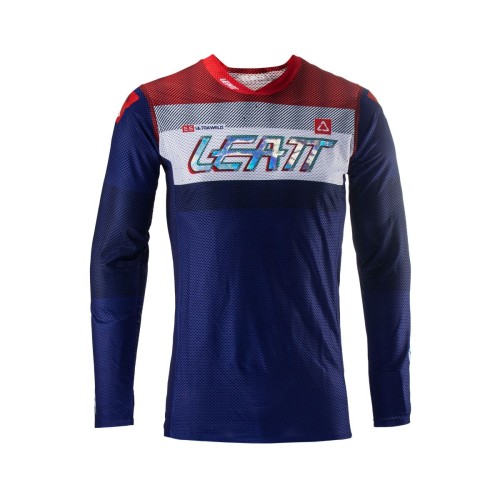 Джерси мужское Leatt Moto 5.5 UltraWeld Jersey Royal, полиэстер, синий, размер XL