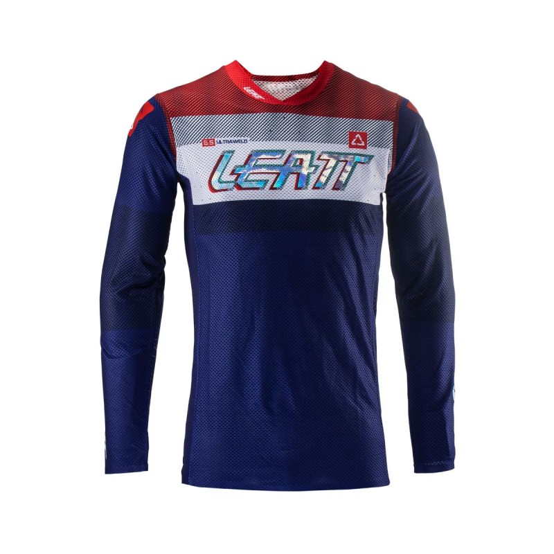 Джерси мужское Leatt Moto 5.5 UltraWeld Jersey Royal, полиэстер, синий, размер XL