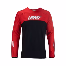 Джерси мужское Leatt Moto 4.5 Enduro Jersey Forge, полиэстер, черный/красный, размер M
