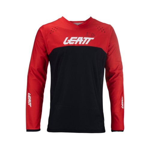 Джерси мужское Leatt Moto 4.5 Enduro Jersey Forge, полиэстер, черный/красный, размер M