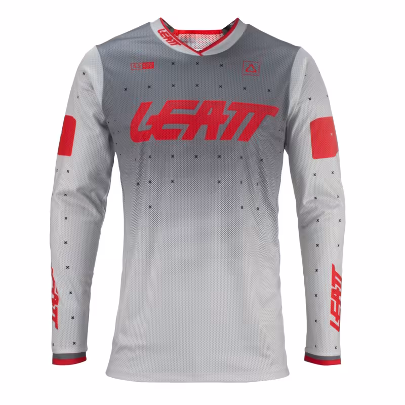 Джерси мужское Leatt Moto 4.5 Lite Jersey Forge, полиэстер, серый, размер M (48)