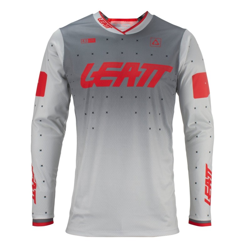 Джерси мужское Leatt Moto 4.5 Lite Jersey Forge, полиэстер, серый, размер M (48)