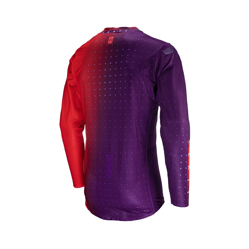 Джерси мужское Leatt Moto 5.5 UltraWeld Jersey SunDown, полиэстер, фиолетовый/красный, размер L