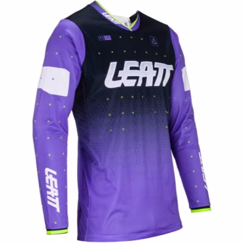 Джерси мужское Leatt Moto 4.5 Lite Jersey UV, полиэстер, фиолетовый, размер M (48)