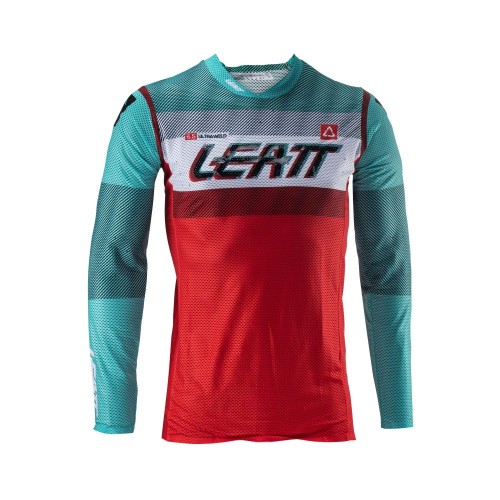 Джерси мужское Leatt Moto 5.5 UltraWeld Jersey Fuel, полиэстер, разноцветный, размер XL