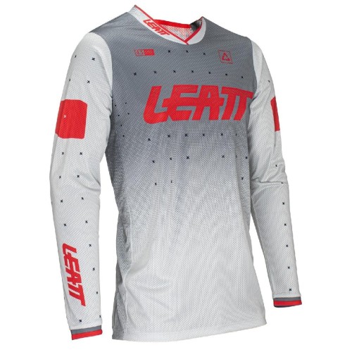 Джерси мужское Leatt Moto 4.5 Lite Jersey Forge, полиэстер, серый, размер L (50)