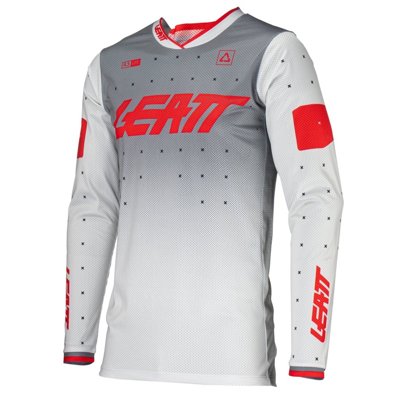 Джерси мужское Leatt Moto 4.5 Lite Jersey Forge, полиэстер, серый, размер L (50)