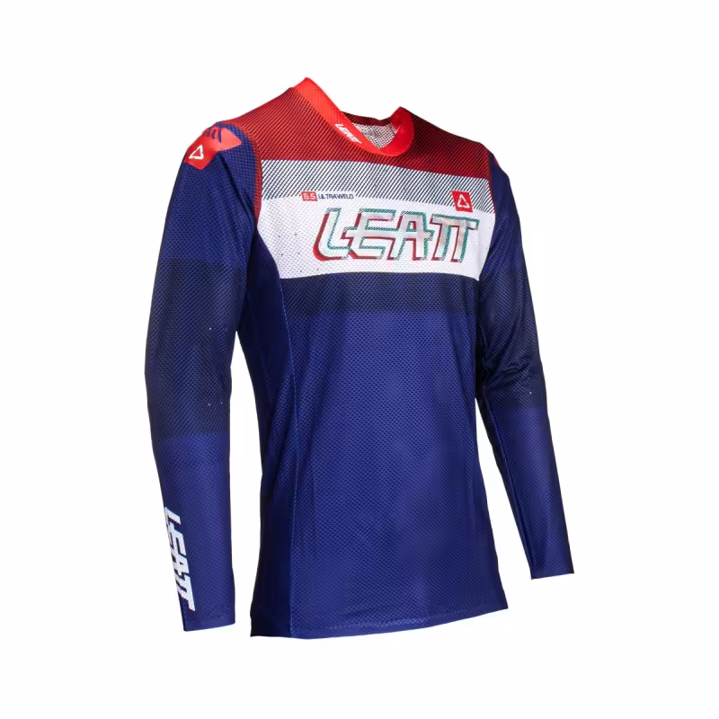 Джерси мужское Leatt Moto 5.5 UltraWeld Jersey Royal, полиэстер, синий, размер M