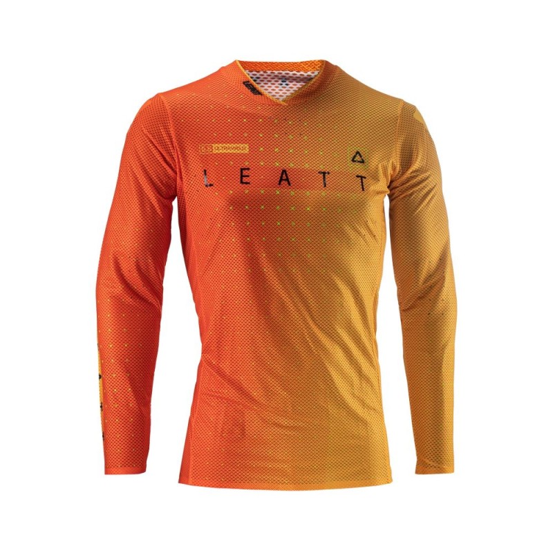 Джерси мужское Leatt Moto 5.5 UltraWeld Jersey Citrus, полиэстер, оранжевый, размер XL