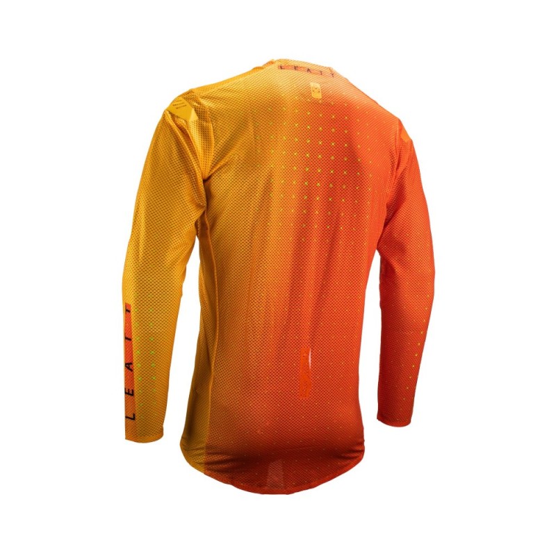 Джерси мужское Leatt Moto 5.5 UltraWeld Jersey Citrus, полиэстер, оранжевый, размер XL