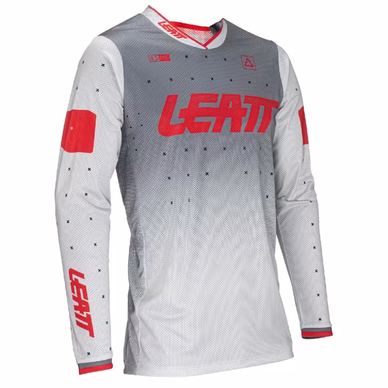 Джерси мужское Leatt Moto 4.5 Lite Jersey Forge, полиэстер, серый, размер XL (52)