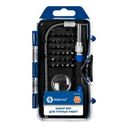 Набор  бит с рукояткой Кобальт 915-441, 33 предмета