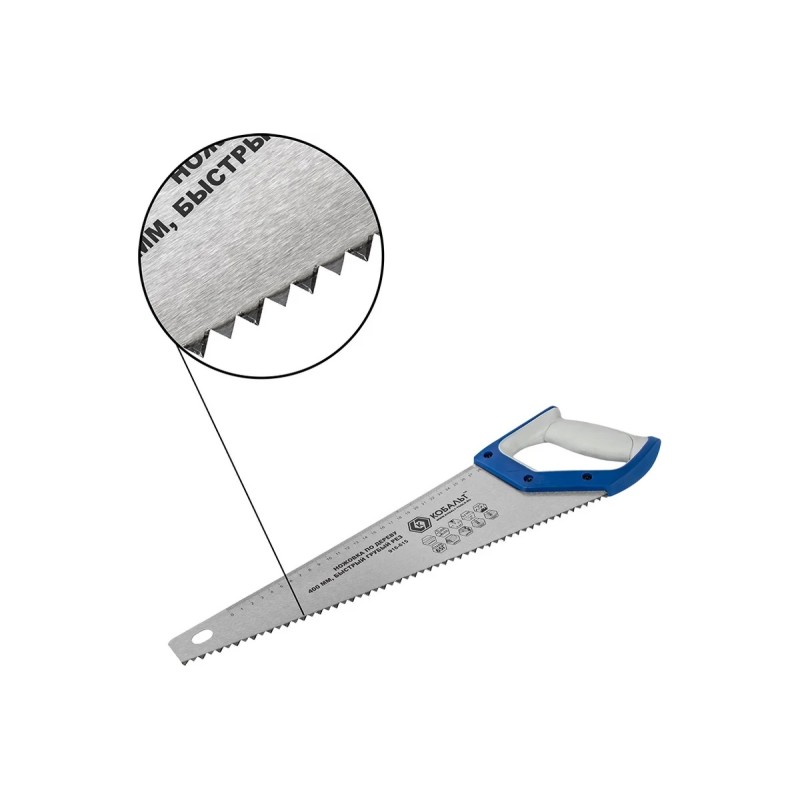 Ножовка по дереву Кобальт 916-615, 400 мм, 3.5 TPI