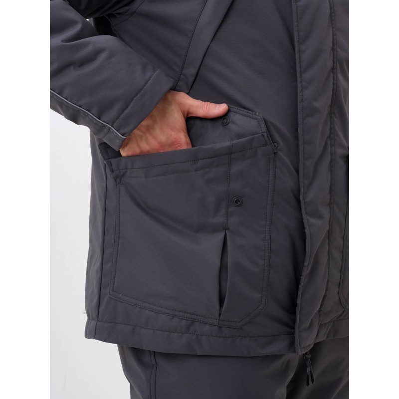 Костюм-поплавок мужской Triton Gear Skif (Скиф) -40 ПК 2024, ткань Таслан, серый/красный, размер 48-50 (M), 170-176 см