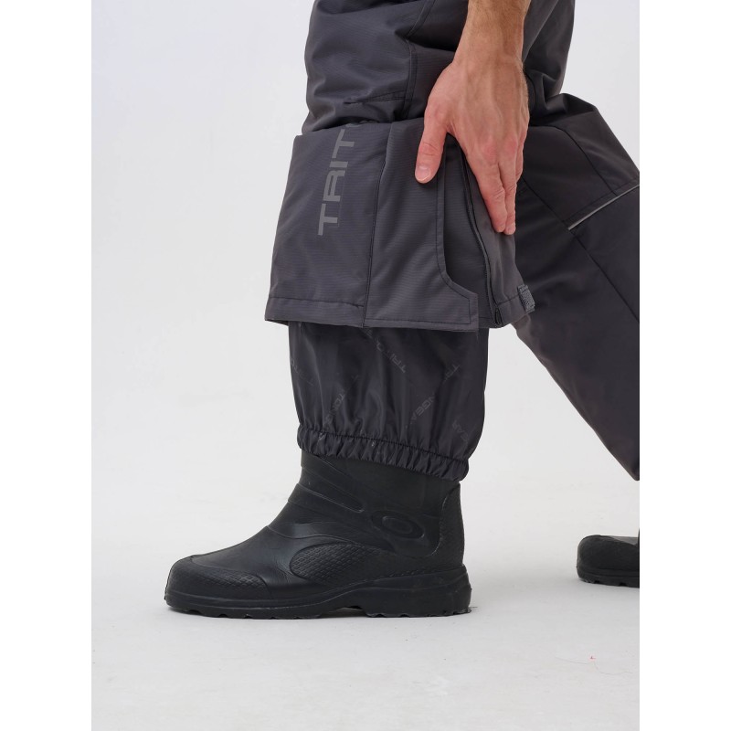 Костюм-поплавок мужской Triton Gear Skif (Скиф) -40 ПК 2024, ткань Таслан, серый/красный, размер 48-50 (M), 170-176 см