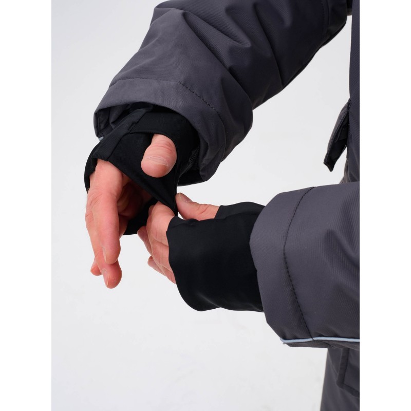 Костюм-поплавок мужской Triton Gear Skif (Скиф) -40 ПК 2024, ткань Таслан, серый/красный, размер 56-58 (XXL), 170-176 см