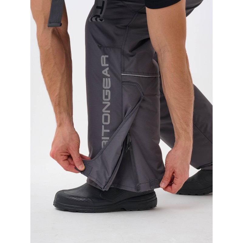 Костюм-поплавок мужской Triton Gear Skif (Скиф) -40 ПК 2024, ткань Таслан, серый/красный, размер 56-58 (XXL), 182-188 см