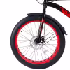Велосипед Tech Team Flex disc, Fat Bike 26, 8 скоростей, рост 19, черный/красный