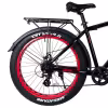 Велосипед Tech Team Flex disc, Fat Bike 26, 8 скоростей, рост 19, черный/красный