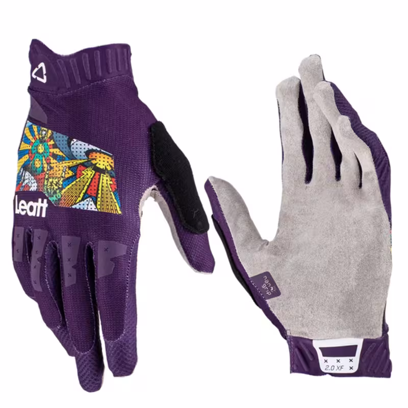 Велоперчатки Leatt MTB 2.0 X-Flow Glove Area 51, черный/серый, размер XL