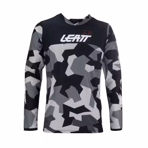 Джерси мужское Leatt Moto 4.5 Enduro Jersey Forge, полиэстер,серый камуфляж, размер XL