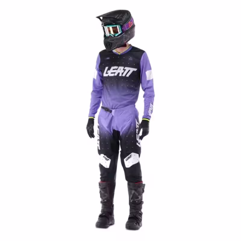 Джерси мужское Leatt Moto 4.5 Lite Jersey UV, полиэстер, фиолетовый, размер XL (52)