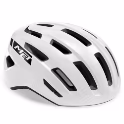 Велошлем Met Miles, белый, размер S-M