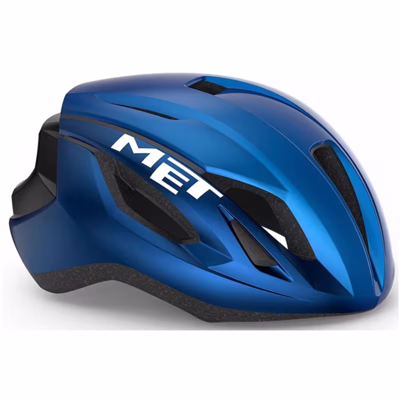 Велошлем Met Strale Metallic Blue, синий, размер L