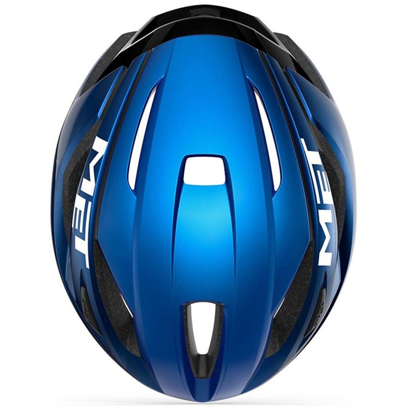 Велошлем Met Strale Metallic Blue, синий, размер L