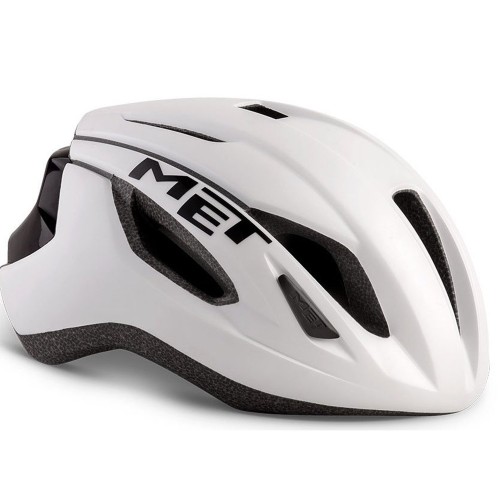Велошлем Met Strale белый/черный, размер L