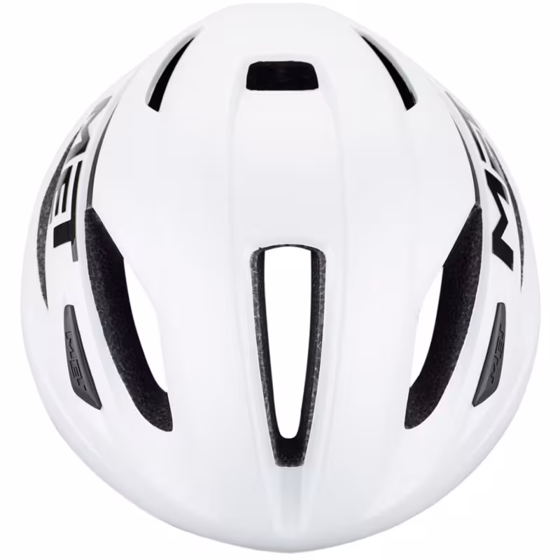 Велошлем Met Strale белый/черный, размер L
