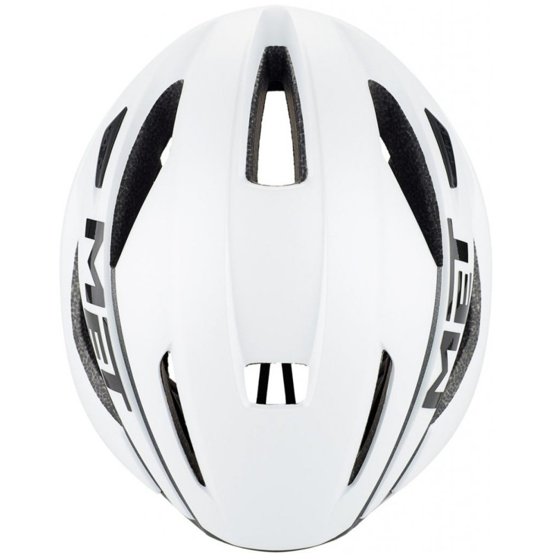 Велошлем Met Strale белый/черный, размер L