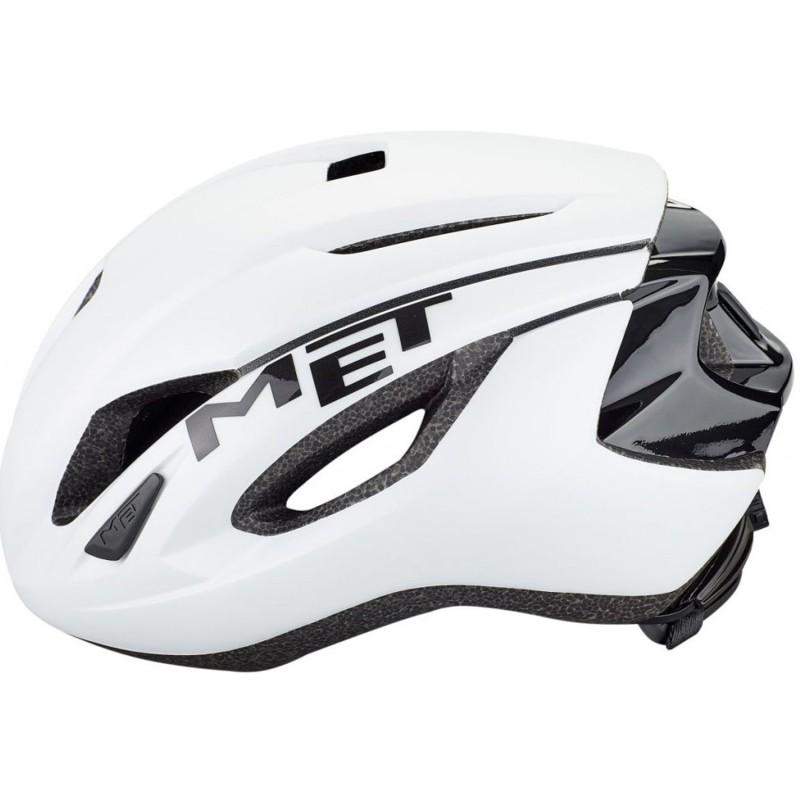 Велошлем Met Strale белый/черный, размер M