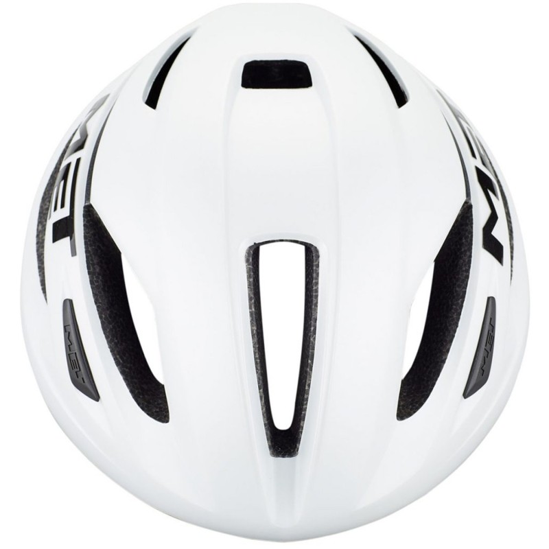 Велошлем Met Strale белый/черный, размер M