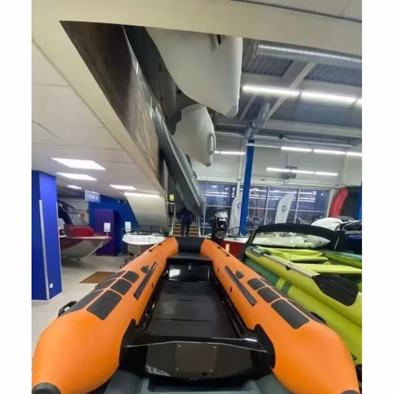 Лодка моторная РИБ Навигатор 380R GT, оранжевый