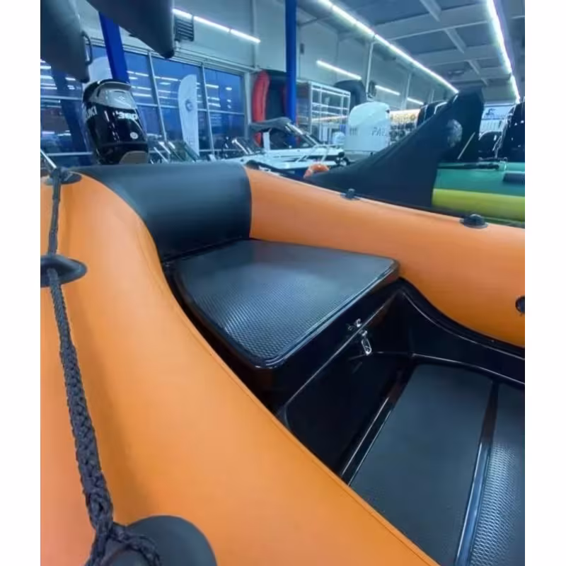 Лодка моторная РИБ Навигатор 380R GT, оранжевый