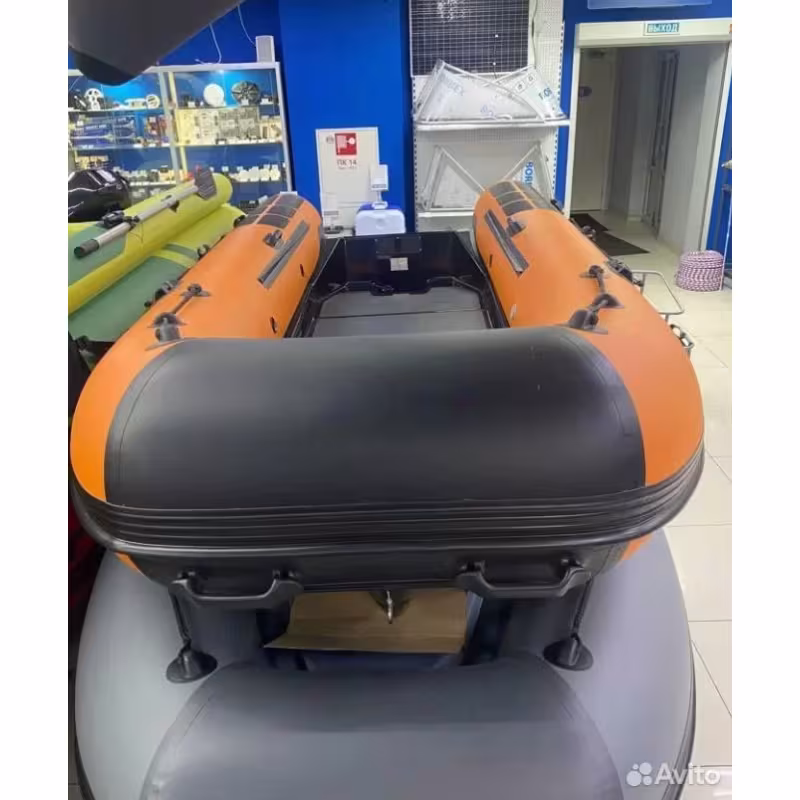 Лодка моторная РИБ Навигатор 380R GT, оранжевый