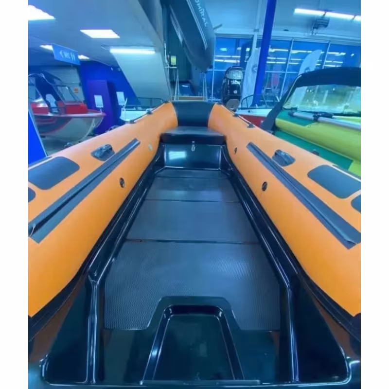 Лодка моторная РИБ Навигатор 380R GT, оранжевый