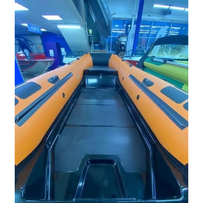 Лодка моторная РИБ Навигатор 380R GT, оранжевый