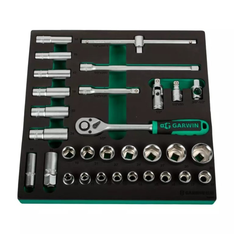 Набор торцевых головок Garwin 646065, 31 предмет