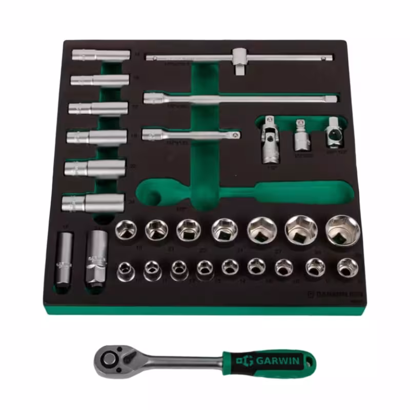 Набор торцевых головок Garwin 646065, 31 предмет