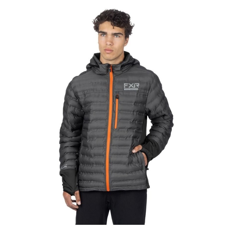 Куртка мужская FXR Podium Hybrid Charcoal/Orange, серый, размер M