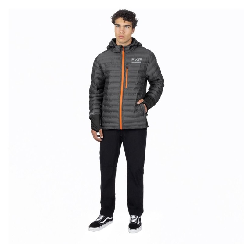 Куртка мужская FXR Podium Hybrid Charcoal/Orange, серый, размер M