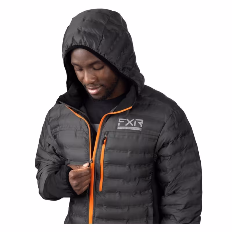 Куртка мужская FXR Podium Hybrid Charcoal/Orange, серый, размер M