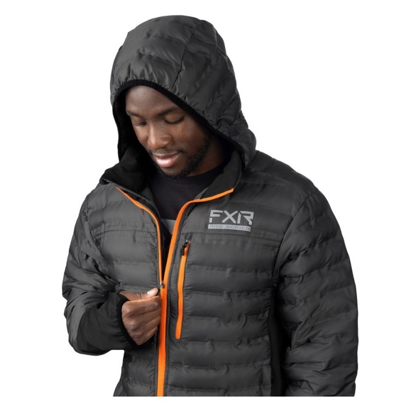 Куртка мужская FXR Podium Hybrid Charcoal/Orange, серый, размер M