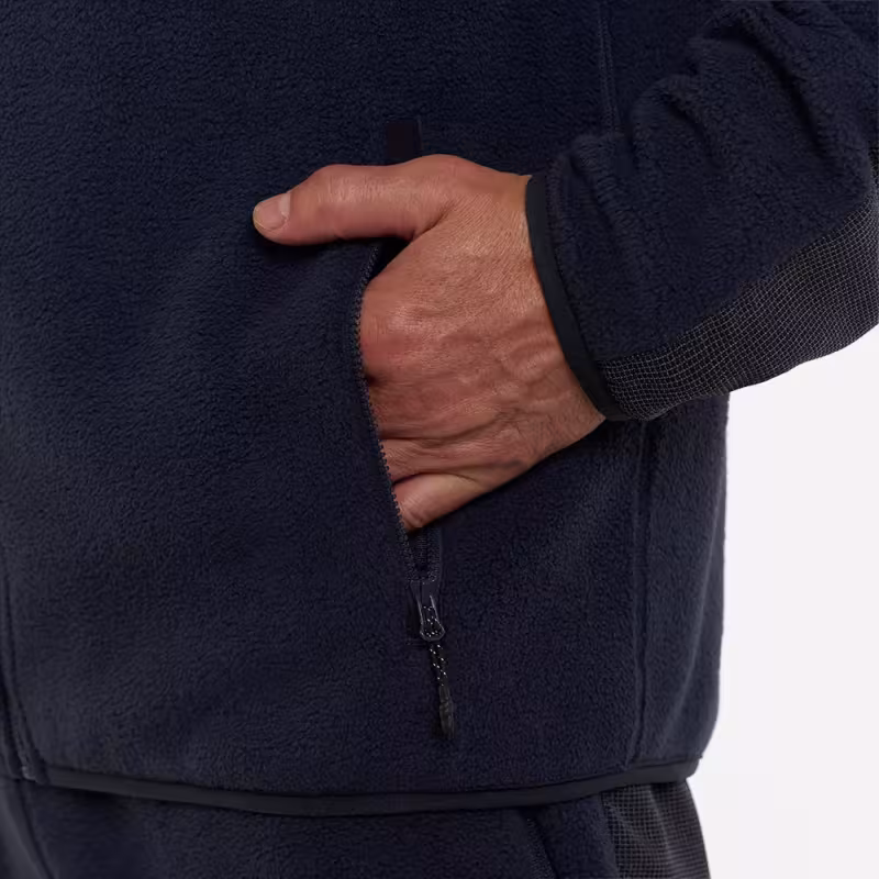 Толстовка мужская Finntrail Sherpa 1397 DarkGrey, флис, черный, размер 62-64 (XXXL), 190-200 см