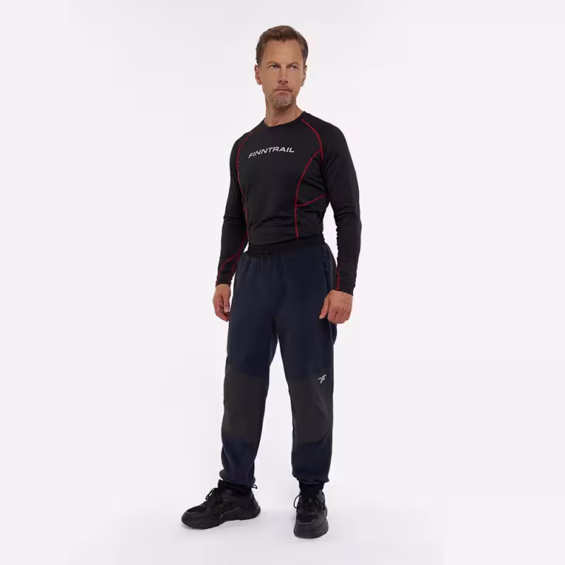 Брюки мужские Finntrail Sherpa 1402 DarkGrey, флис, синий, размер 50-52 (L), 175-185 см
